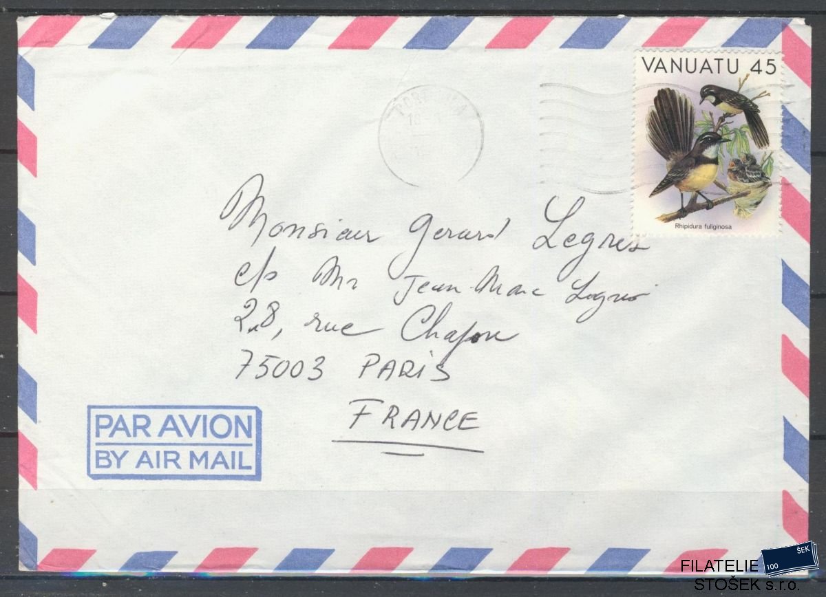 N. Hebrides-Vanuatu známky letecký dopis