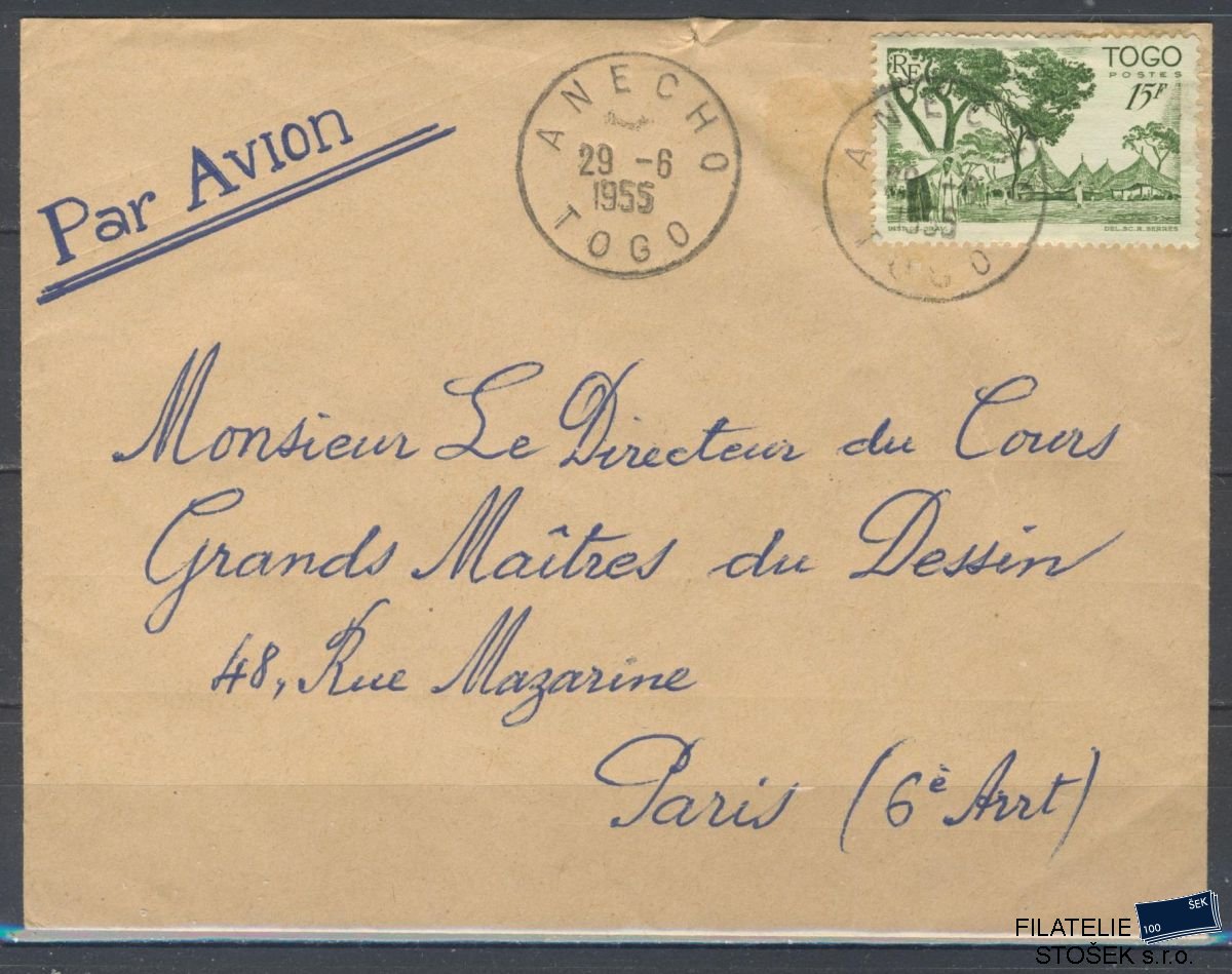 Togo známky letecký dopis