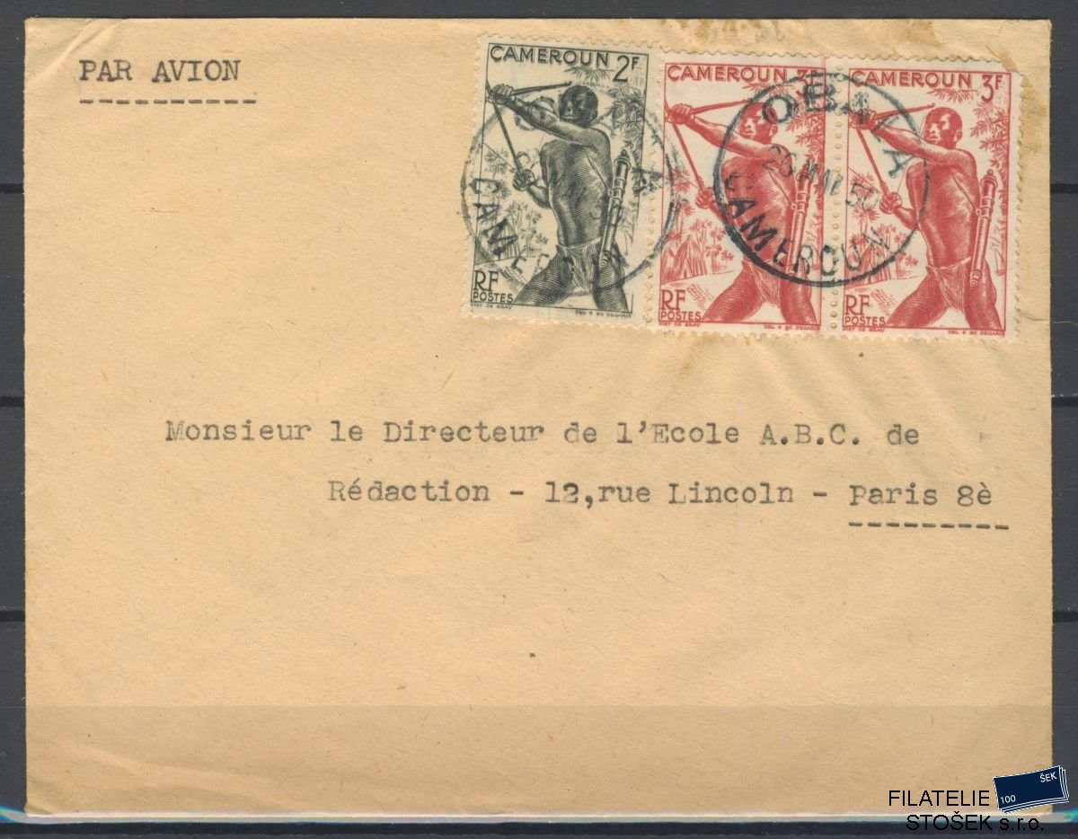 Cameroun známky letecký dopis