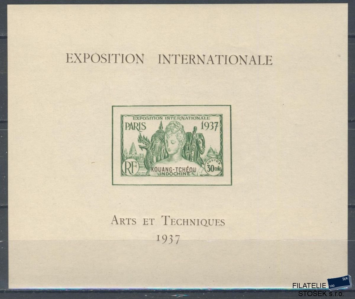 Kouang-Tchéou známky 1937 Exposition internationale de Paris-BF