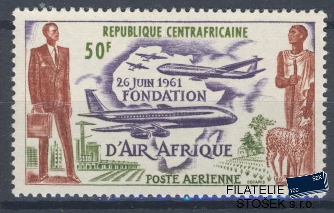 Centrafricaine známky 1961 Air Afrique