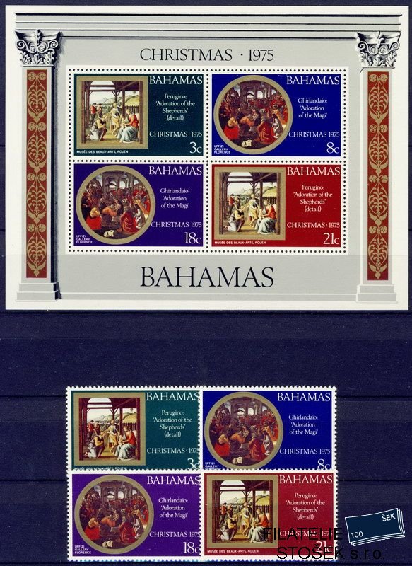 Bahamas Mi 0388-91 + Block 15