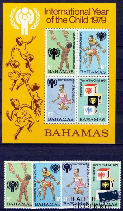 Bahamas Mi 0436-9 + Block 26