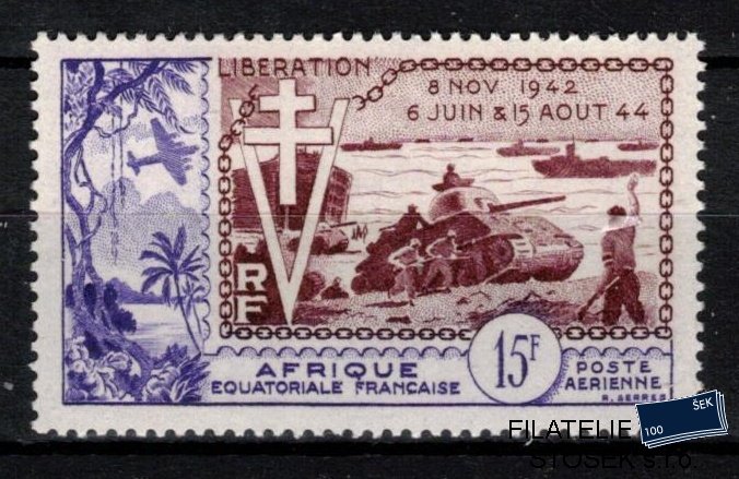 Afr.équatoriale známky 1954 Liberation
