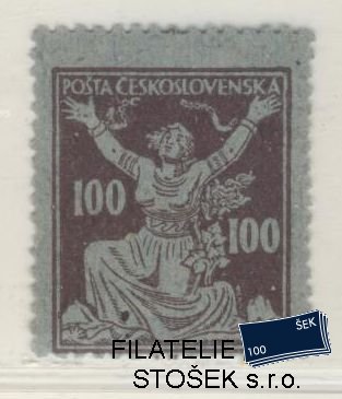 ČSR I známky 158 Zt - Šedomodrý papír - Perforace 14