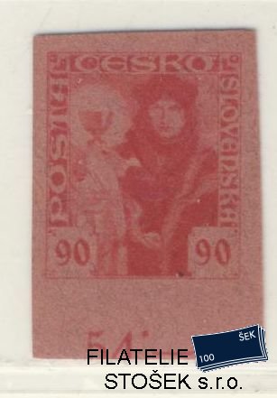 ČSR I známky 163 Zt - Karmínový - Růžový papír - Počítadlo