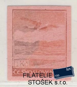 ČSR I známky L8 - Růžový papír