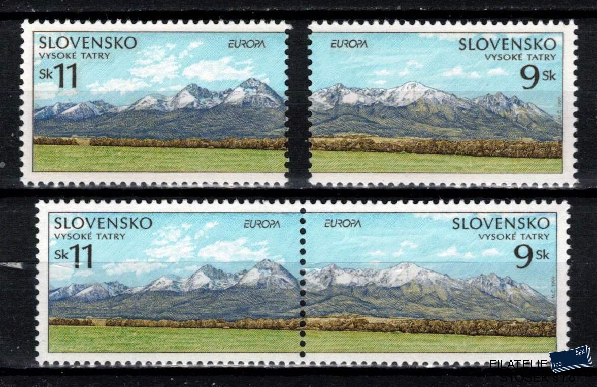 Slovensko známky 177-8 sestava známek
