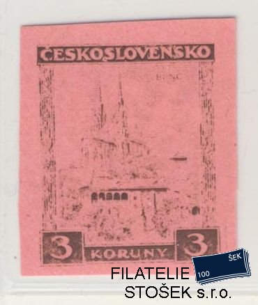 ČSR I známky 254 Zt - Růžový papír