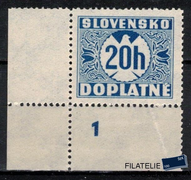 Slovenský štát známky DL 3Y Dč 1 Pr 1