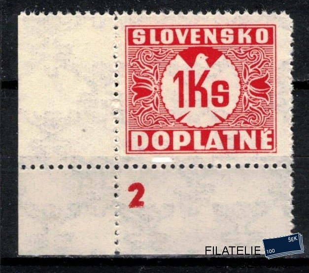 Slovenský štát známky DL 8Y Dč 2 Pr 2