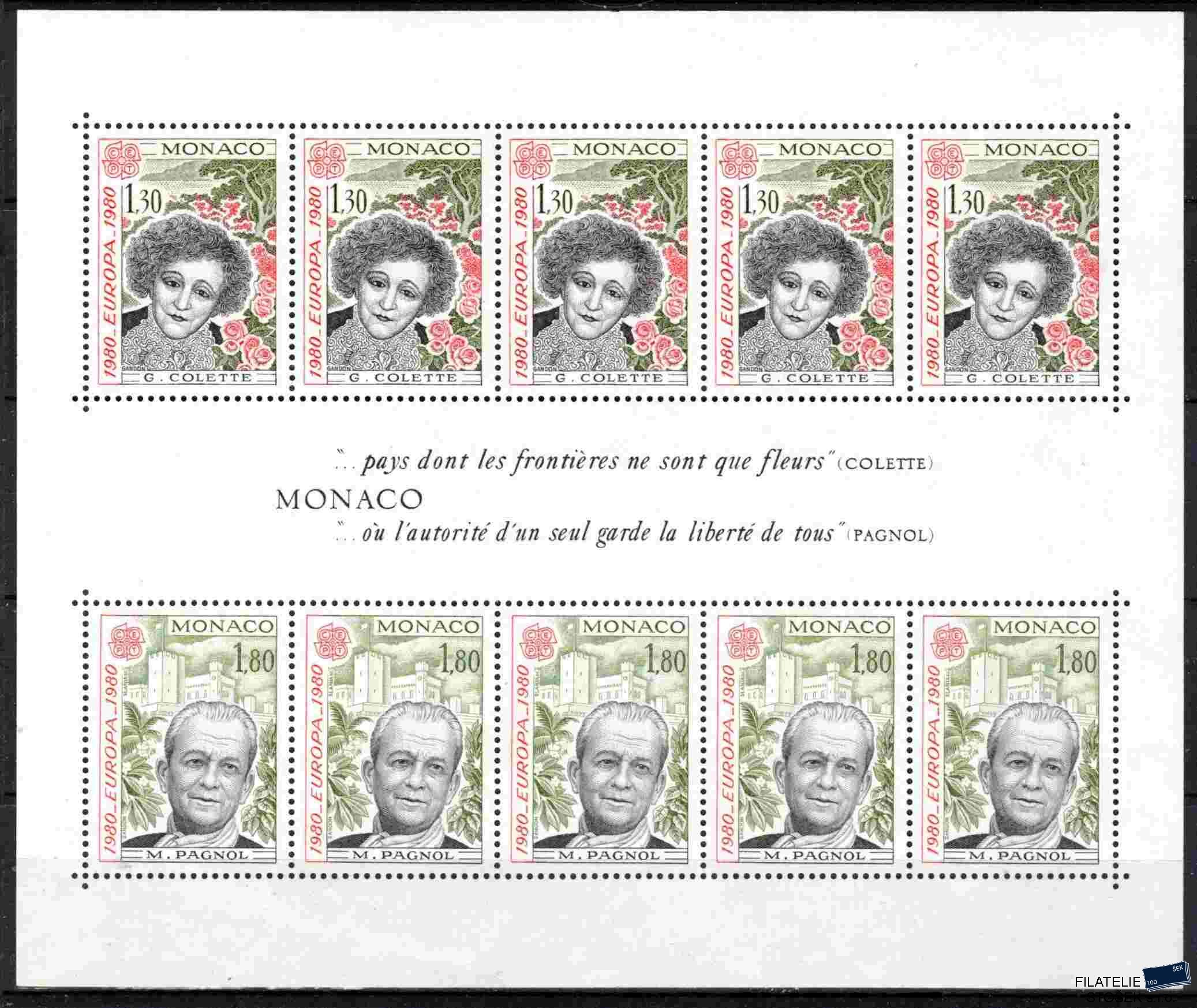 Monako známky Mi 1421-2 - Bl.16