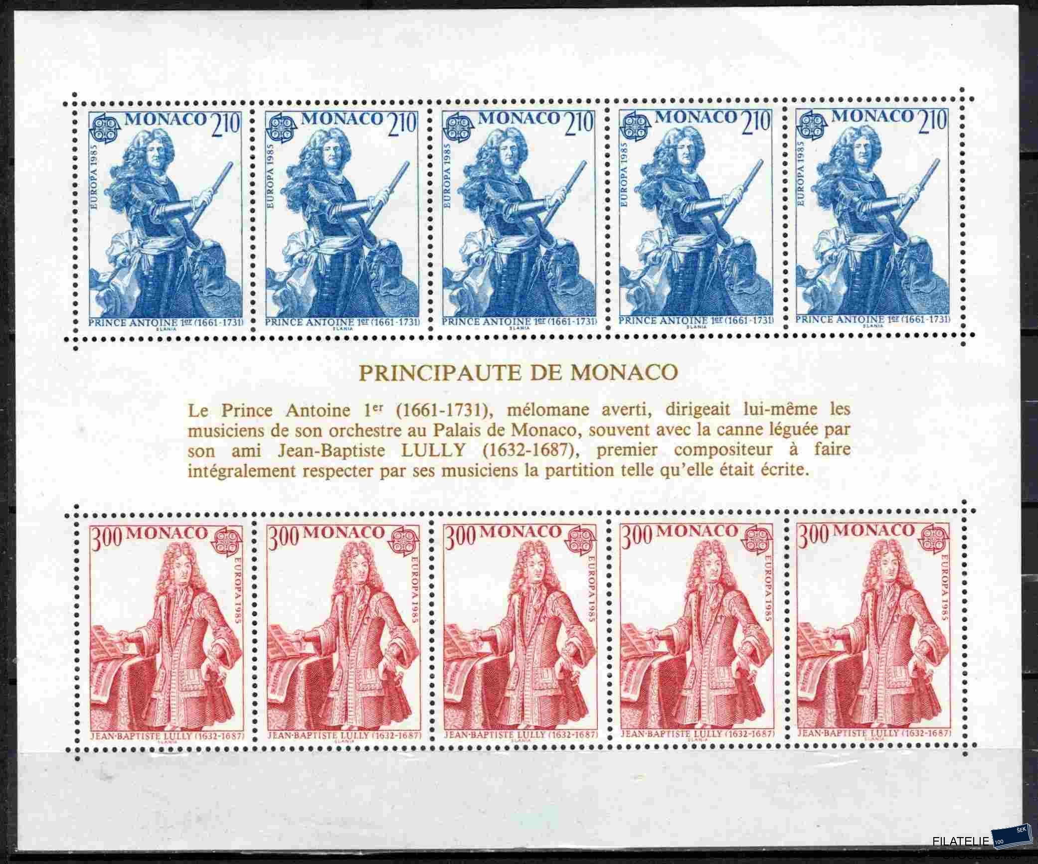 Monako známky Mi 1681-2 - Bl.28