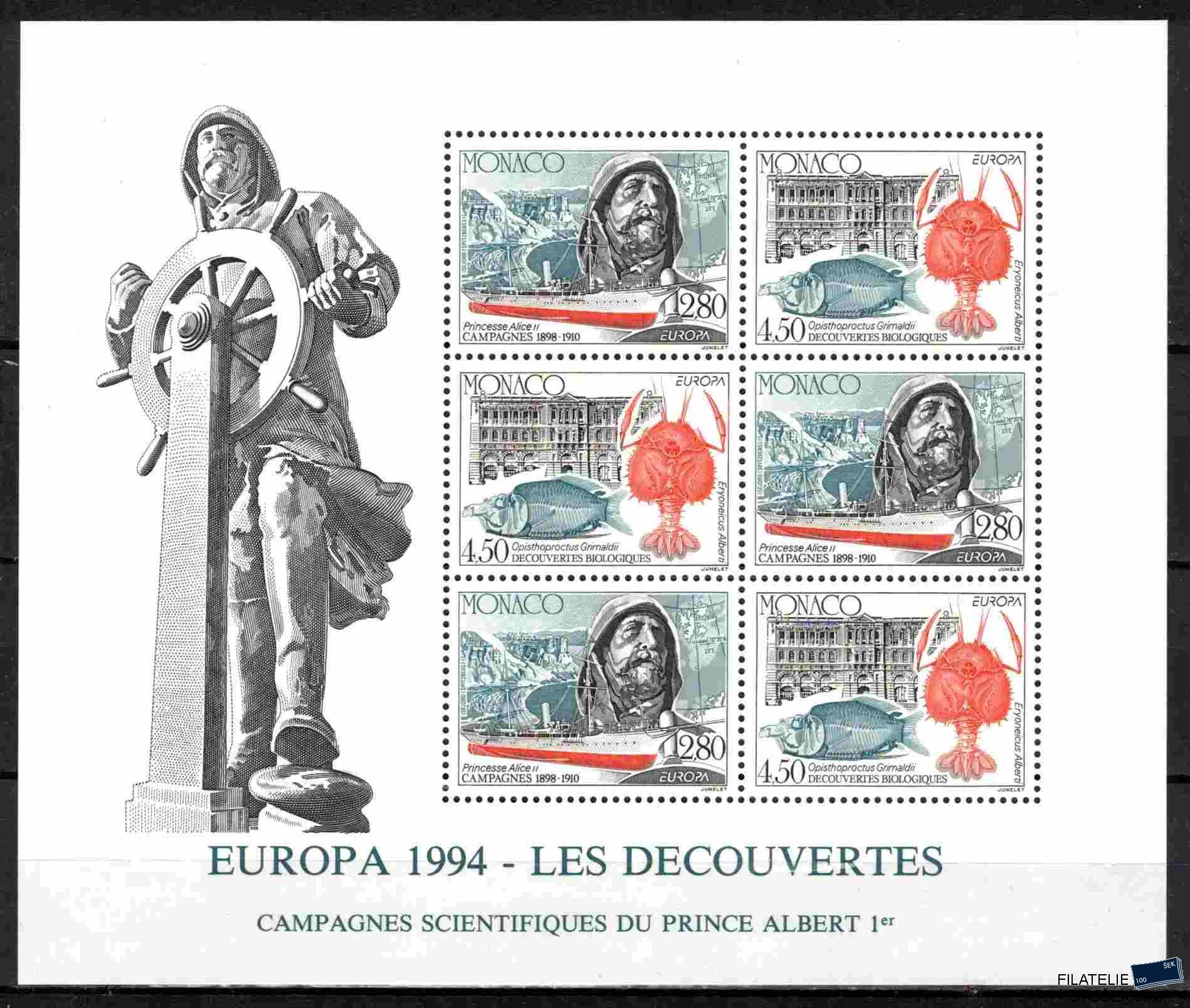Monako známky Mi 2178-9 - Bl.63