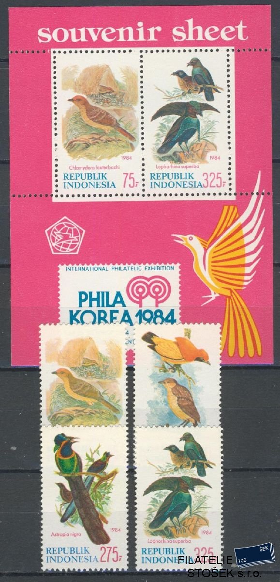 Indonesie známky Mi 1154-57 + Bl 58