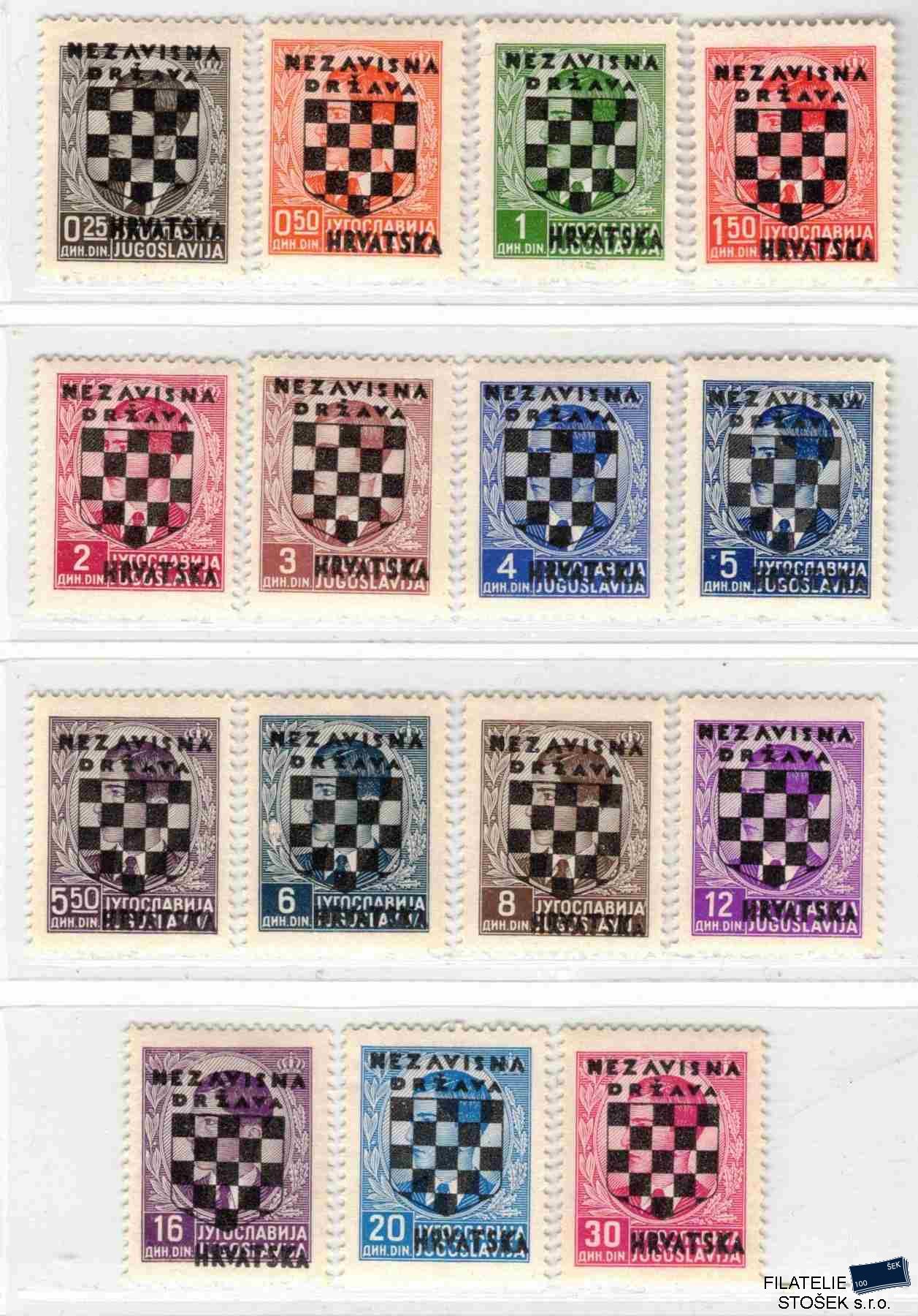 Chorvatsko známky Mi 9-23