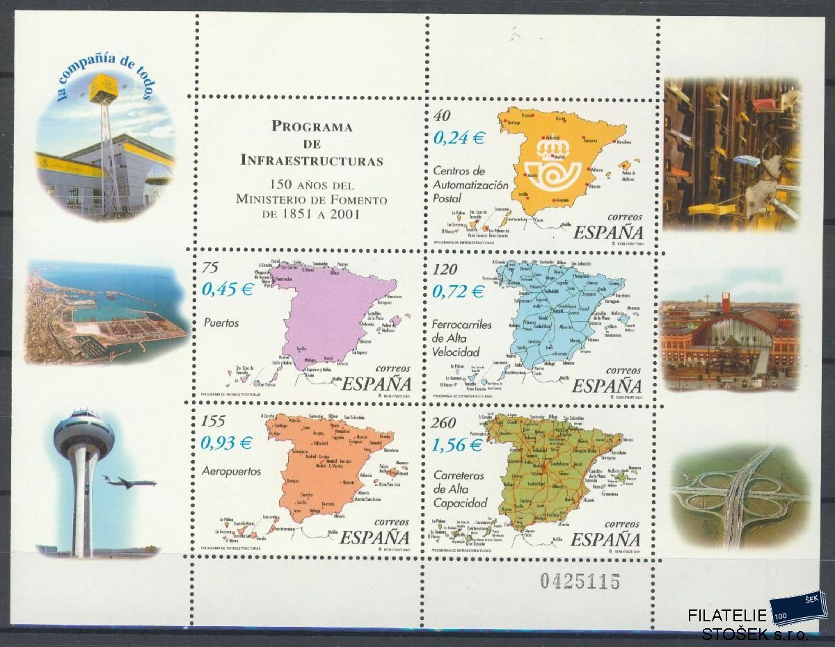 Španělsko známky Mi Blok 103