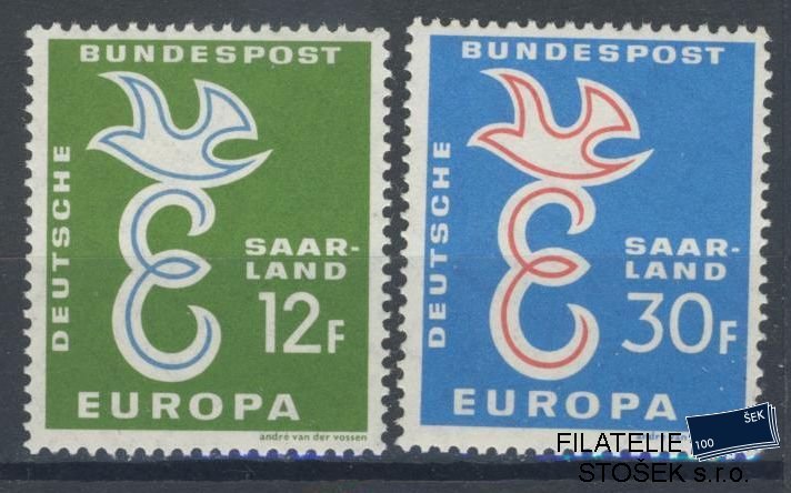 Saarland známky Mi 439-40