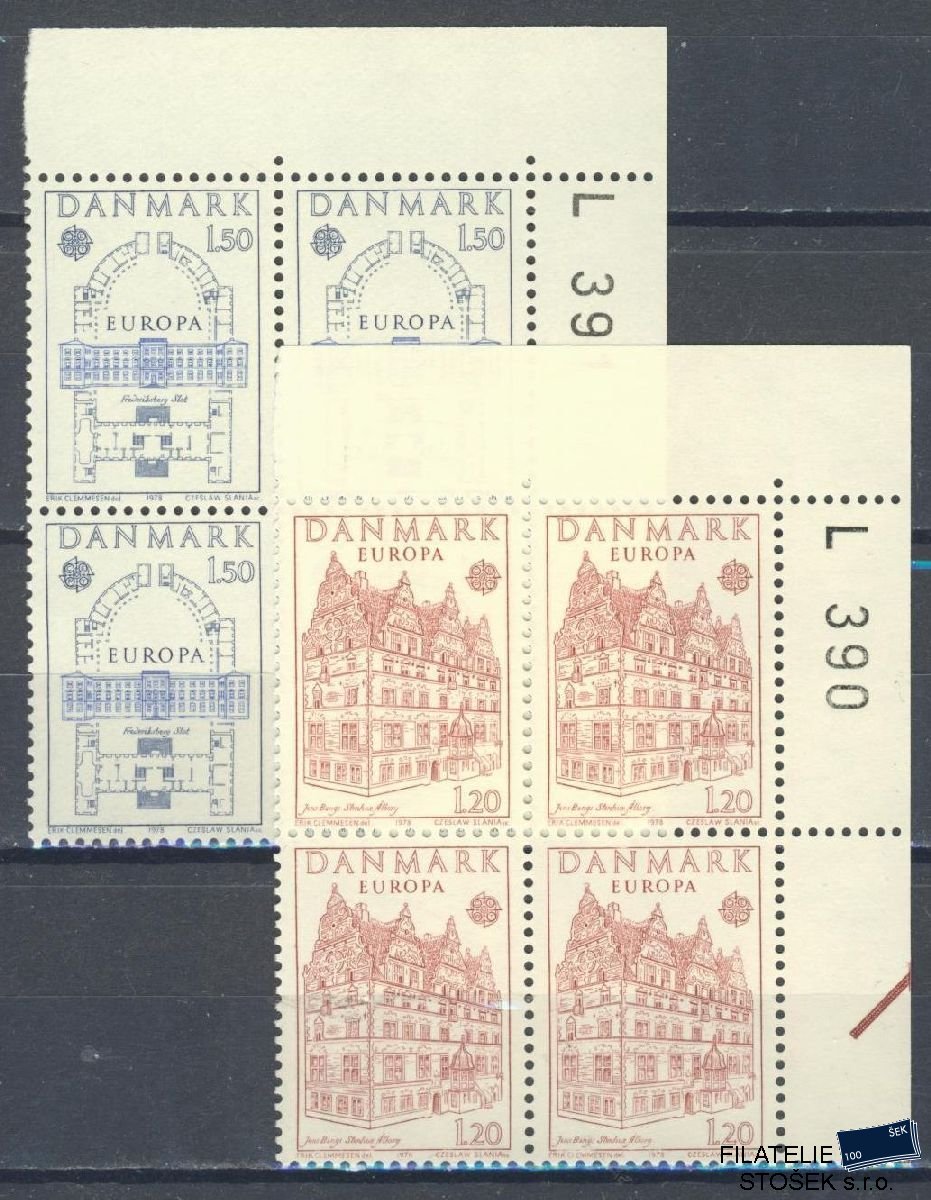 Dánsko známky Mi 662-63 4 Blok