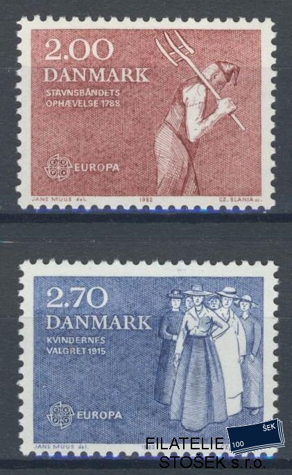 Dánsko známky Mi 749-50