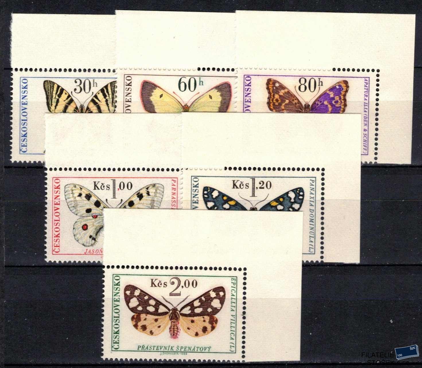 ČSSR známky 1526-31 Rohové známky