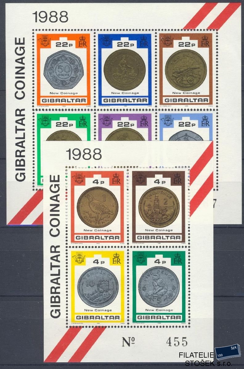 Gibraltar známky Mi Blok 13-14