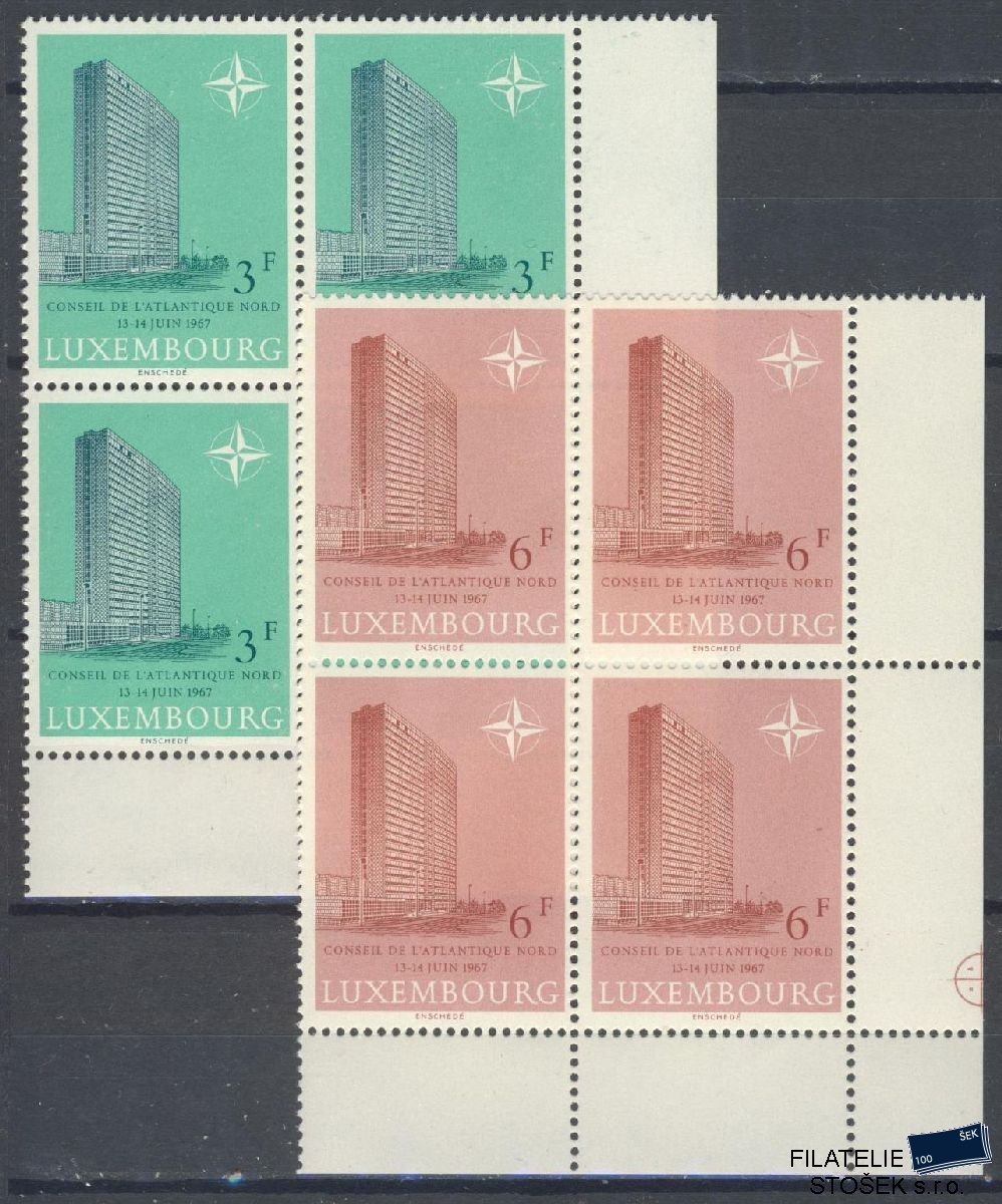 Lucembursko známky Mi 751-52 4 Blok