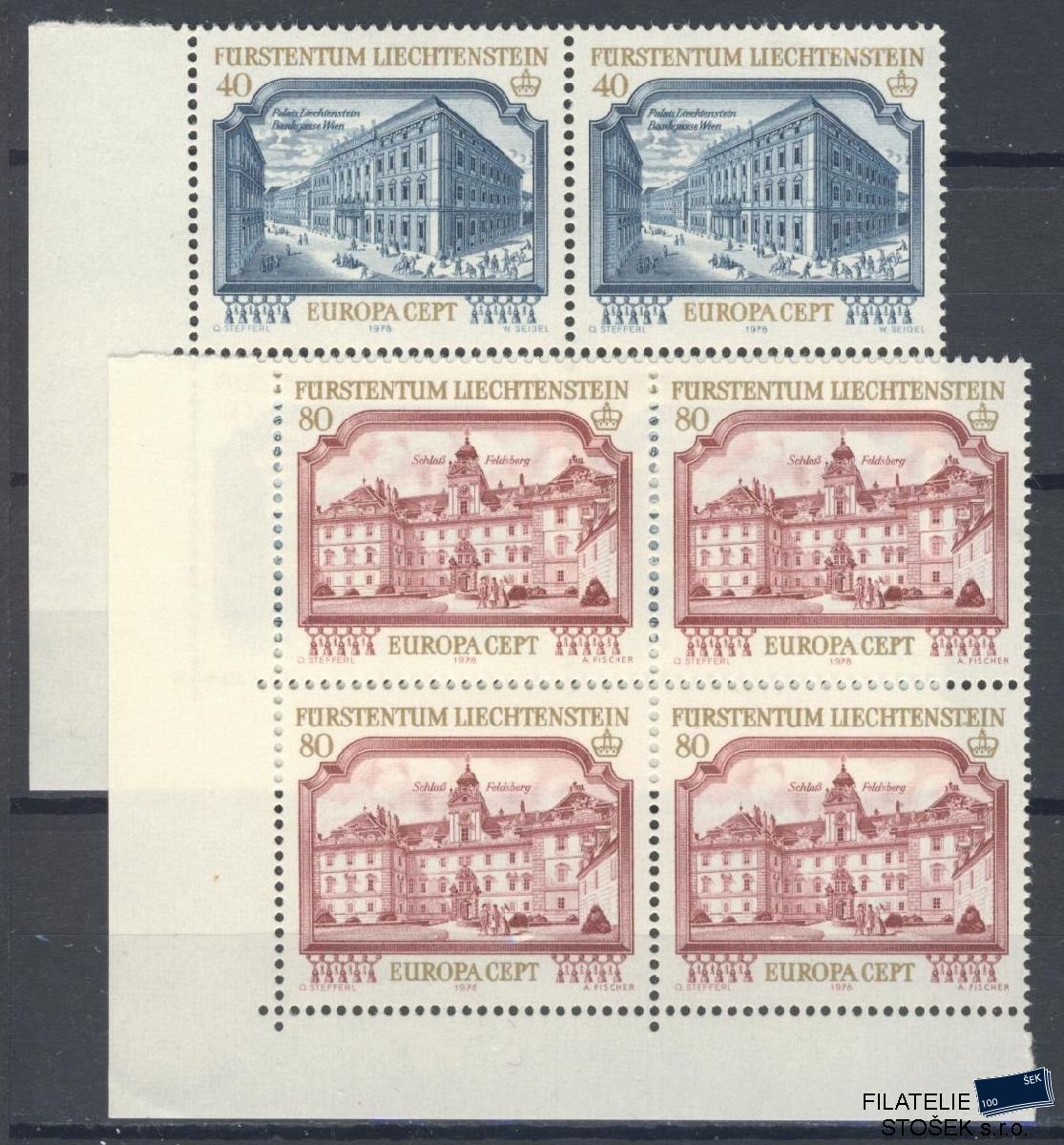 Liechtenstein známky Mi 692-93 4 Blok
