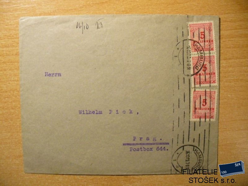 Německo dopis Mi 317