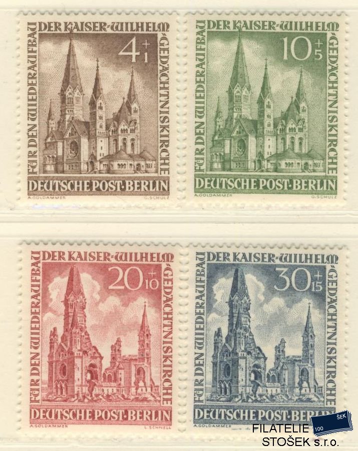 Berlín známky Mi 106-109