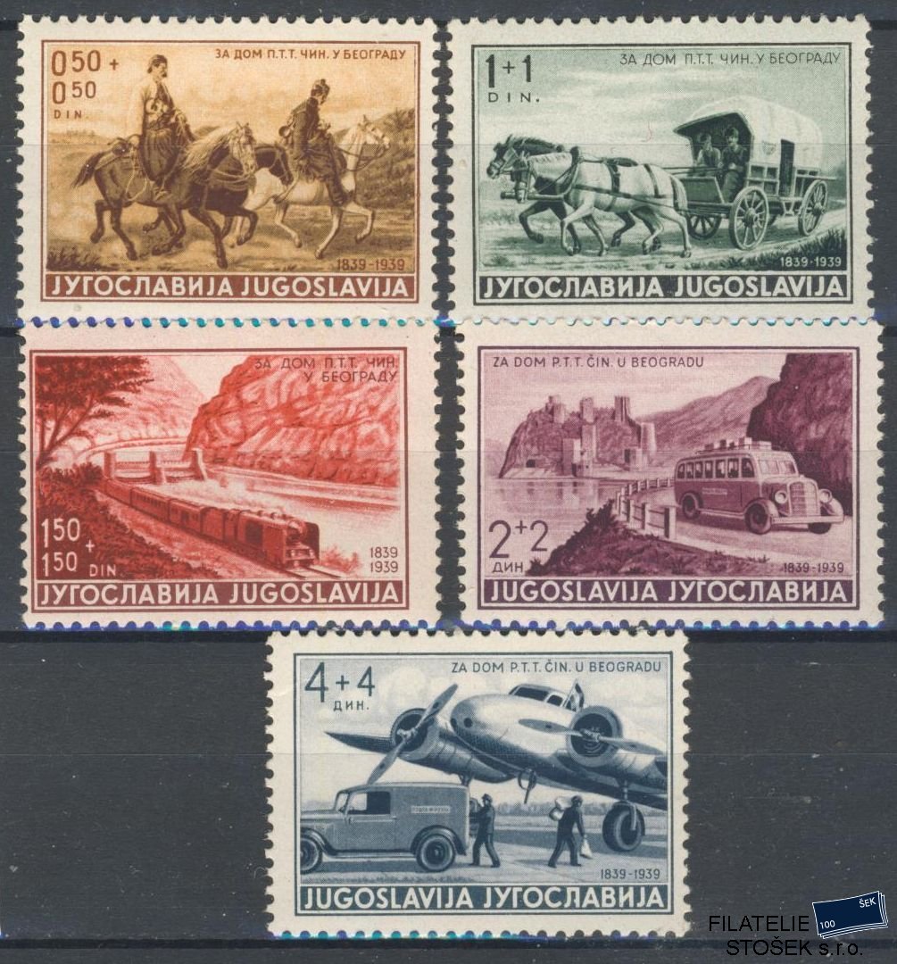 Jugoslávie známky Mi 370-74
