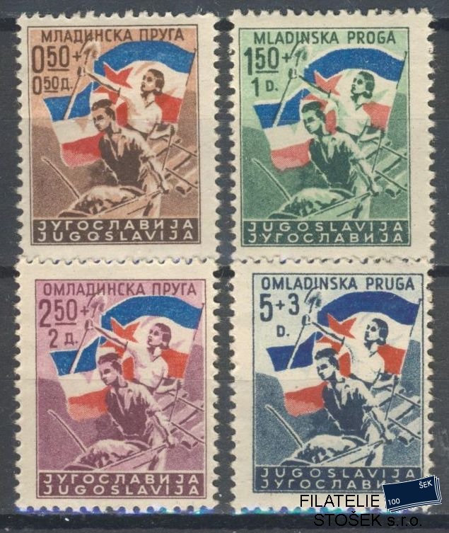 Jugoslávie známky Mi 501-4