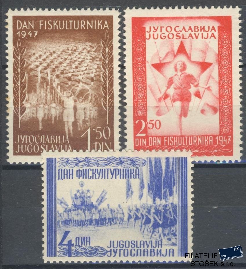 Jugoslávie známky Mi 521-23