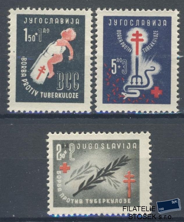 Jugoslávie známky Mi 536-38