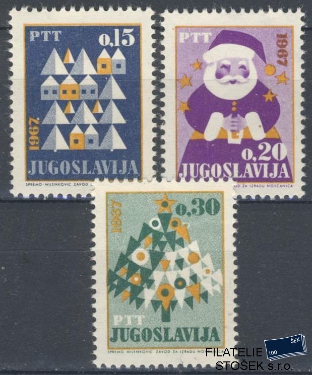 Jugoslávie známky Mi 1188-90