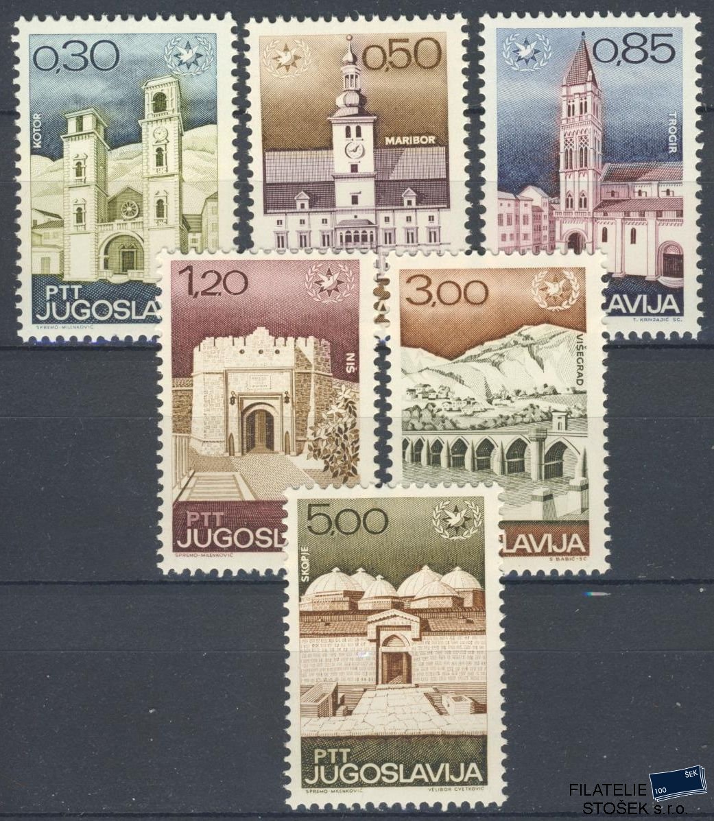 Jugoslávie známky Mi 1222-27