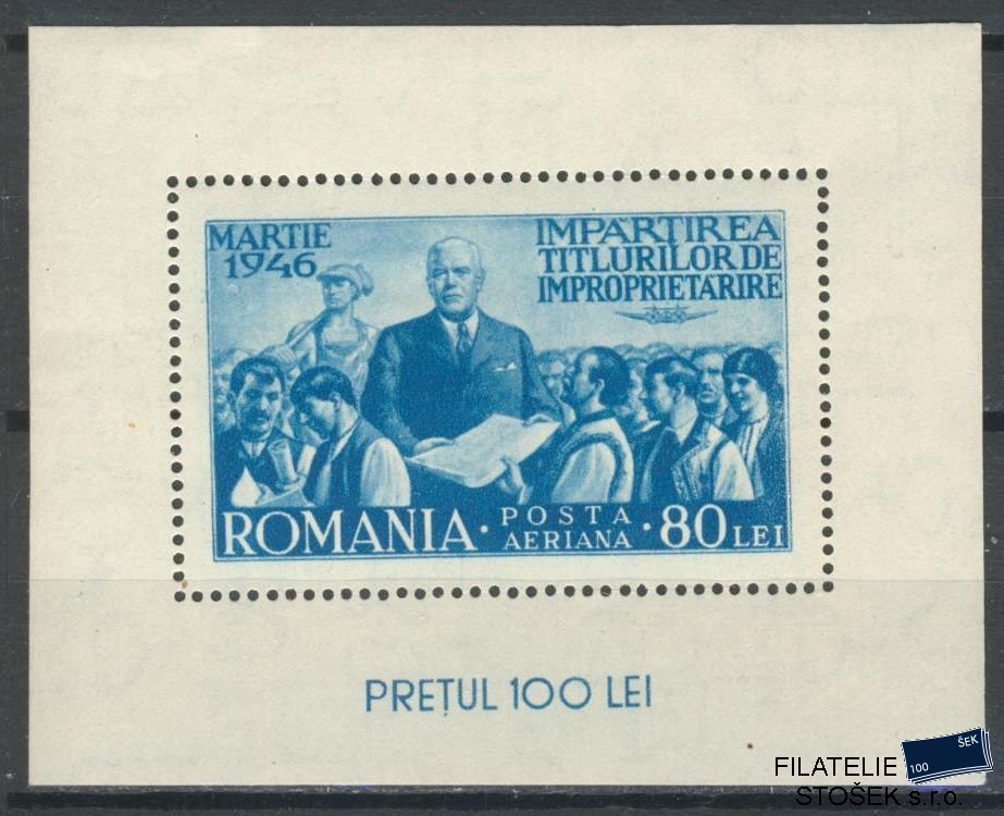 Rumunsko známky Mi Blok 31