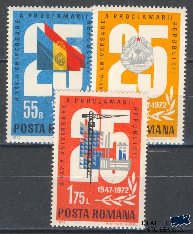 Rumunsko známky Mi 3080-82