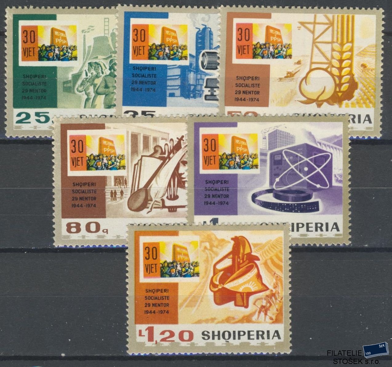 Albánie známky Mi 1741-46