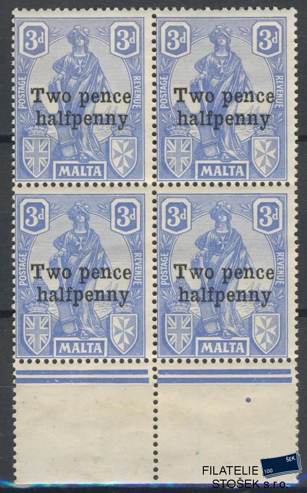 Malta známky Mi 97 4 Blok