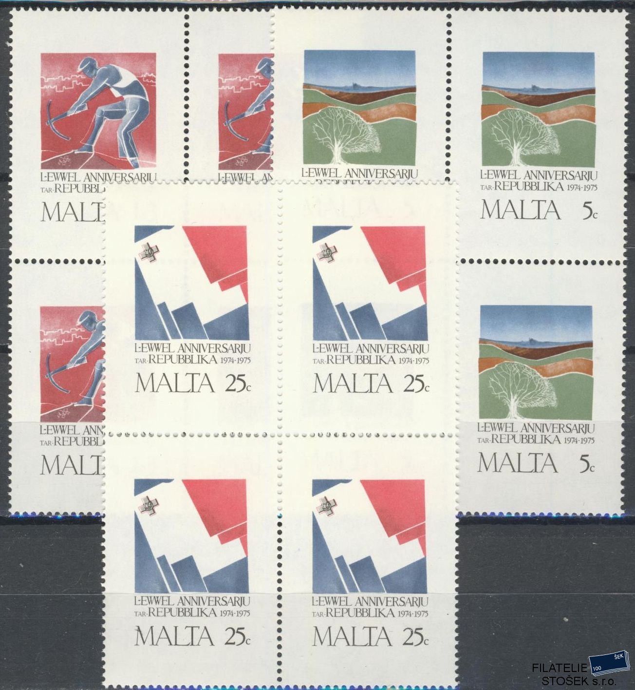 Malta známky Mi 521-23 4 Blok