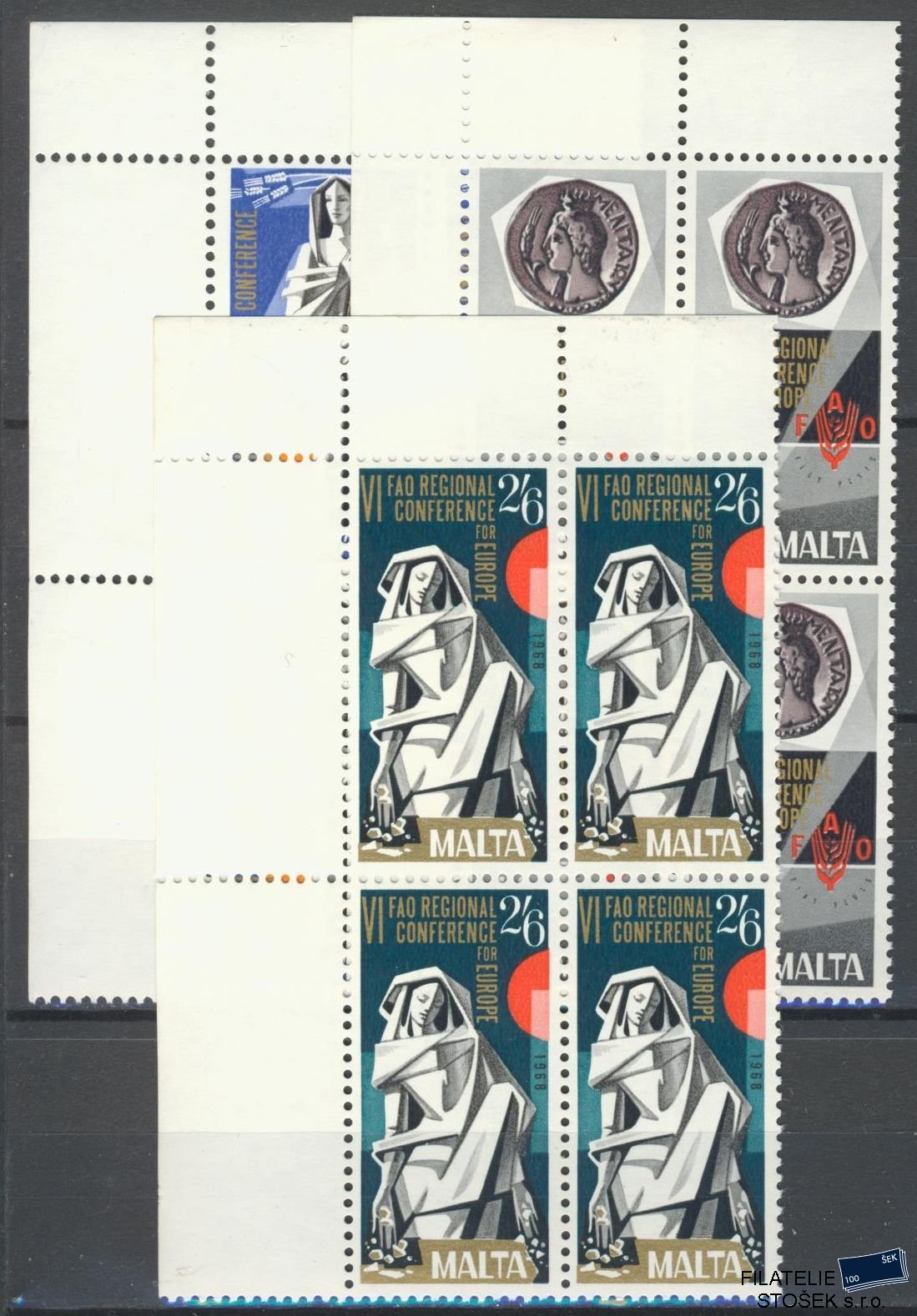 Malta známky Mi 383-85 4 Blok