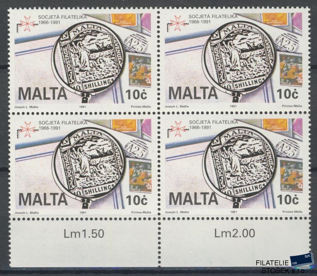 Malta známky Mi 853 4 Blok