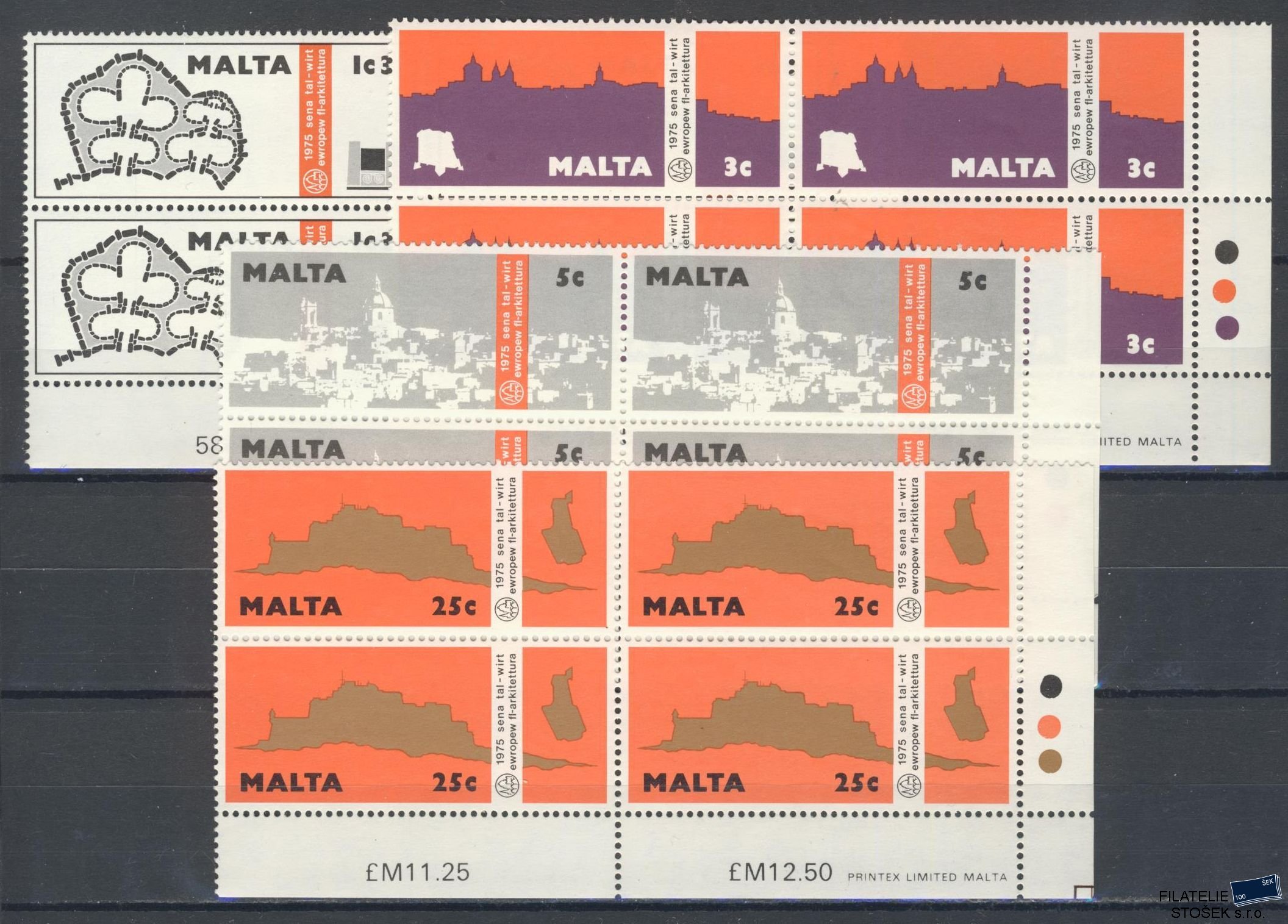 Malta známky Mi 514-17 4 Blok