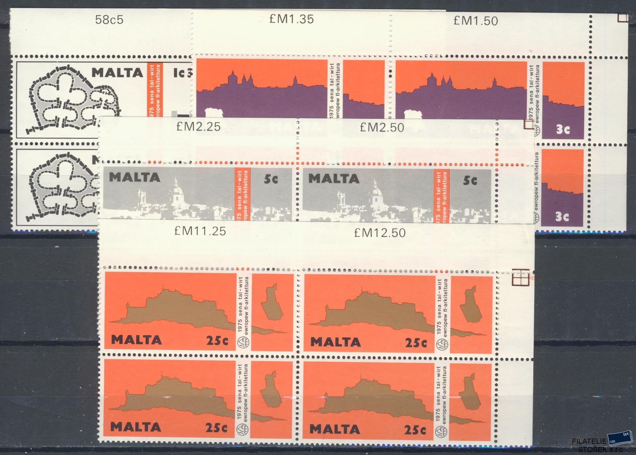 Malta známky Mi 514-17 4 Blok