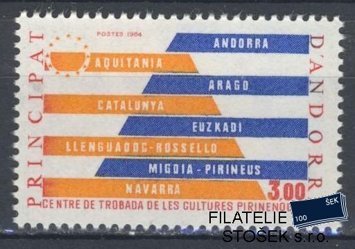 Francouzská Andora známky Mi 354