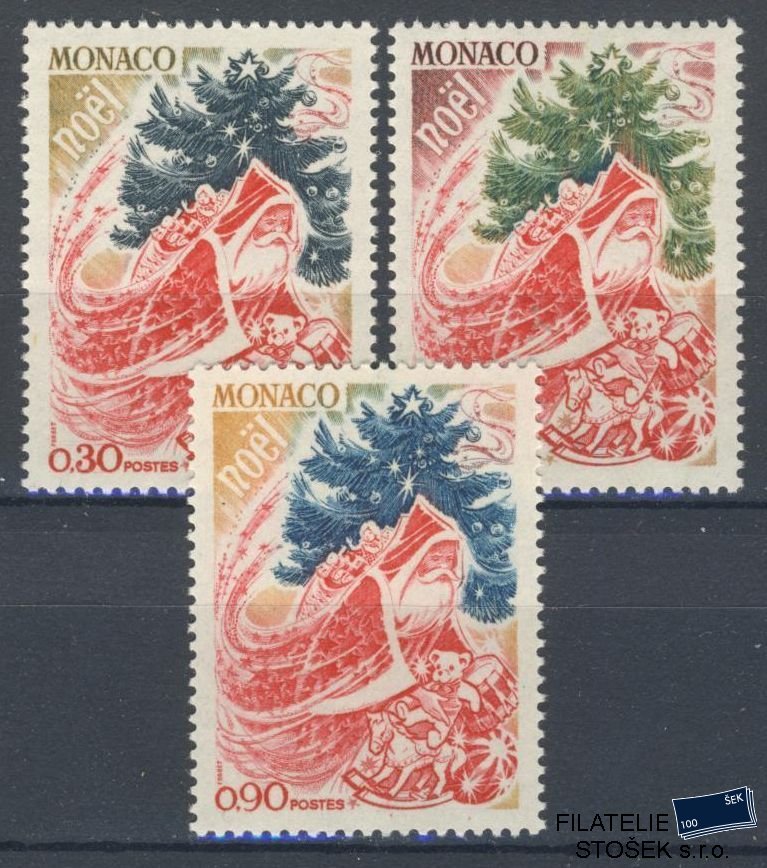 Monako známky Mi 1022-24