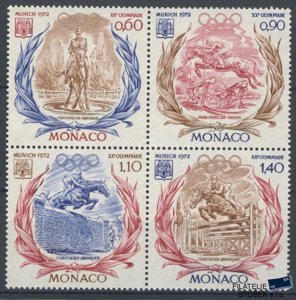 Monako známky Mi 1045-48