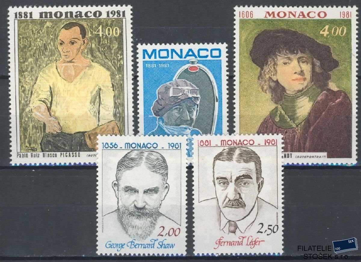 Monako známky Mi 1491-95