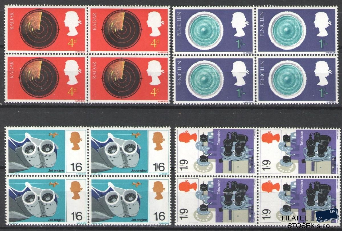 Anglie známky Mi 470-73 4 Blok